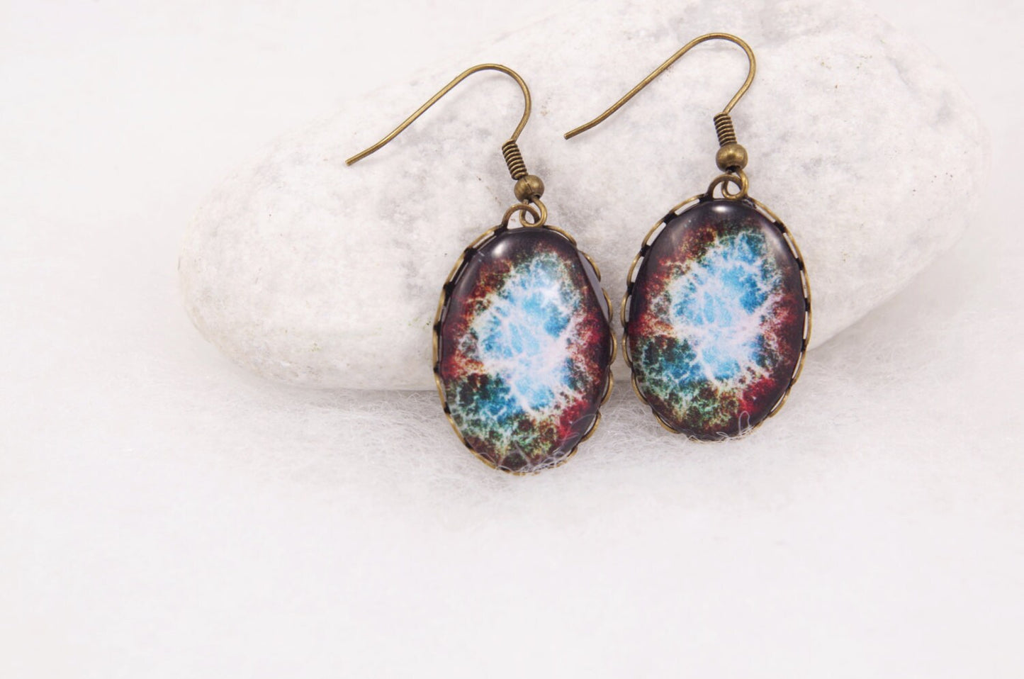 Galaxy Nebula Earrings Space earrings Star Nebula Jewelry Science Jewelry Galaxy Picture Christmas gifts Gift for her