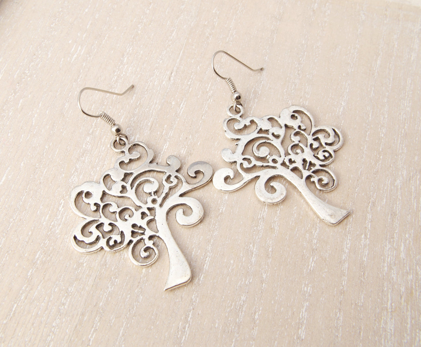 Tree earrings Life earrings Forest earrings Gift for Mom Tree of life jewelry Gift for sister Tree charm Gift for her