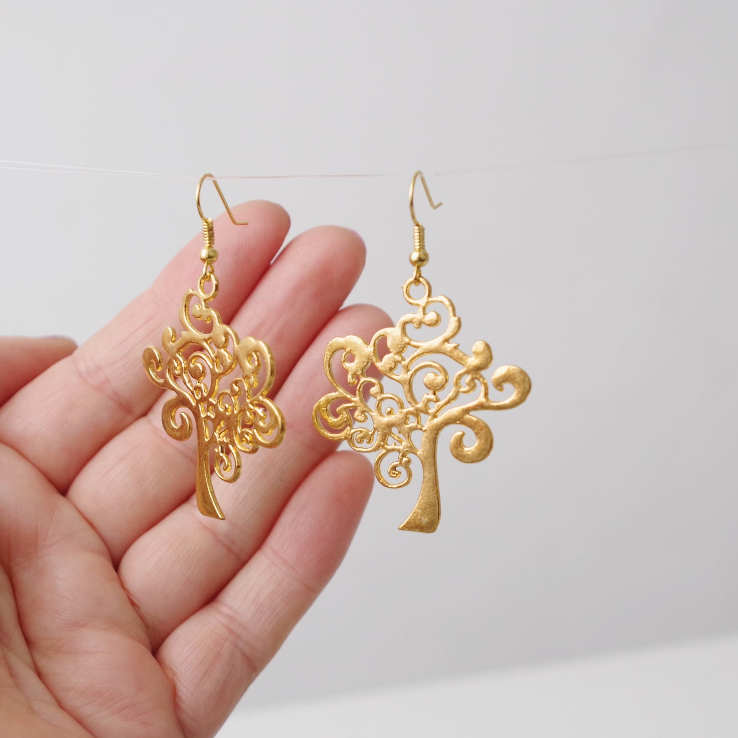 Tree earrings Life earrings Forest earrings Gift for Mom Tree of life jewelry  Gift for sister Tree charm Gift for her