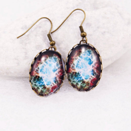 Galaxy Nebula Earrings Space earrings Star Nebula Jewelry Science Jewelry  Galaxy Picture  Christmas gifts Gift for her