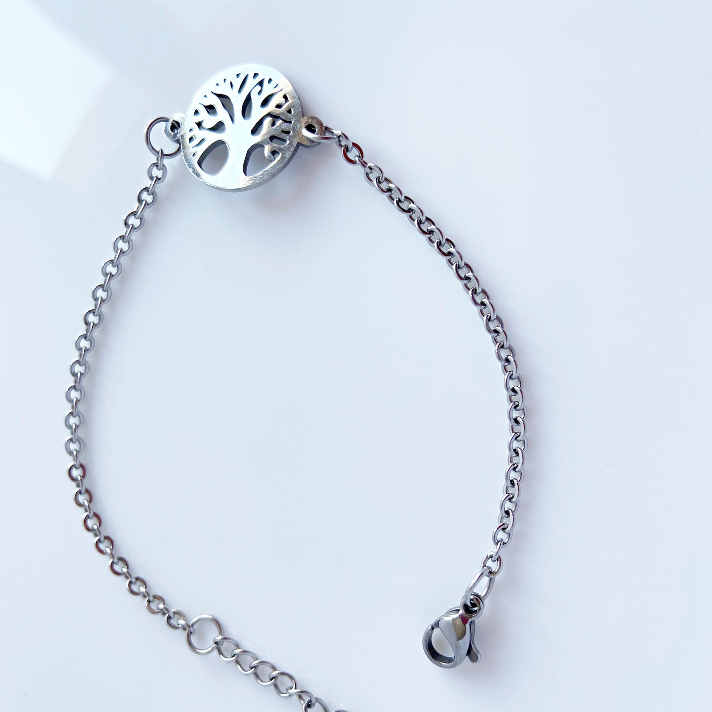Tree Of Life Bracelet For Women  Minimalist Tree Charm Bracelet Adjustable Cable Chain Sister Gift for mom