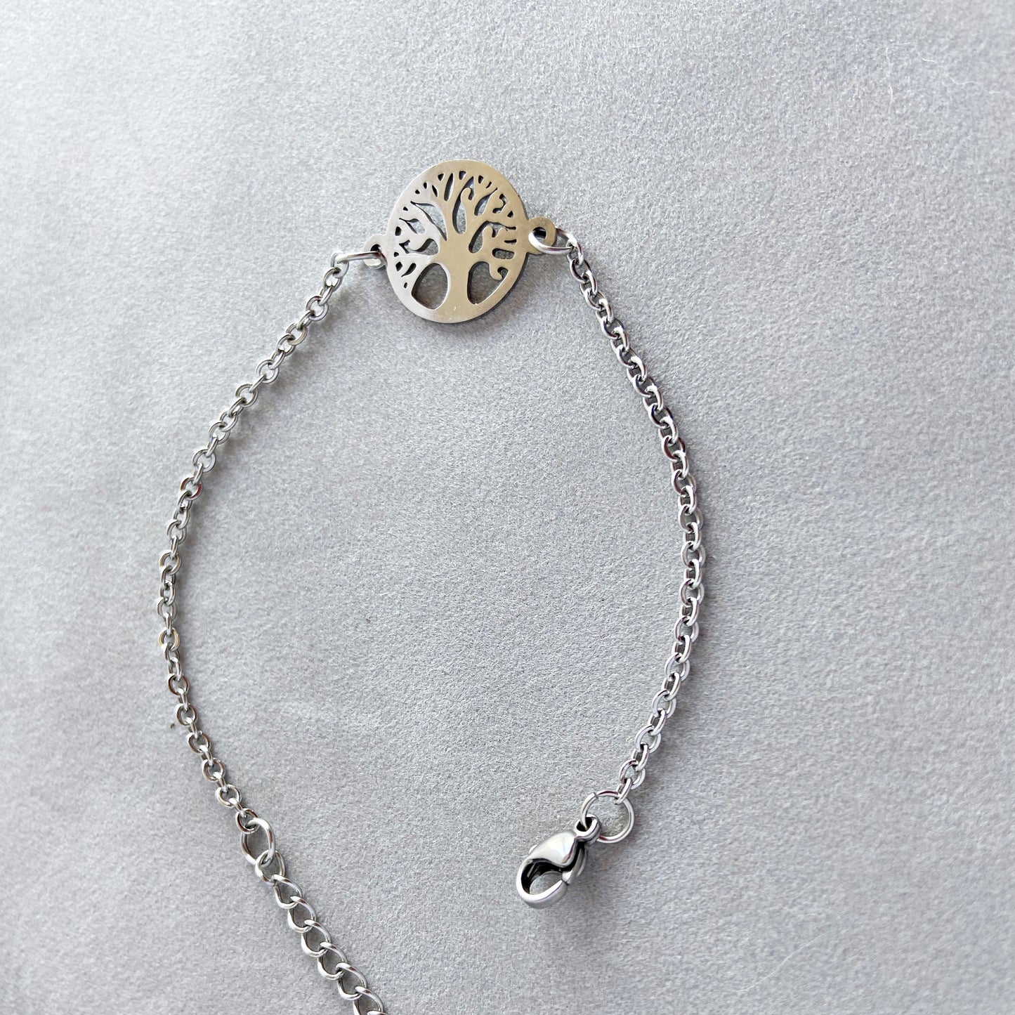 Tree Of Life Bracelet For Women  Minimalist Tree Charm Bracelet Adjustable Cable Chain Sister Gift for mom