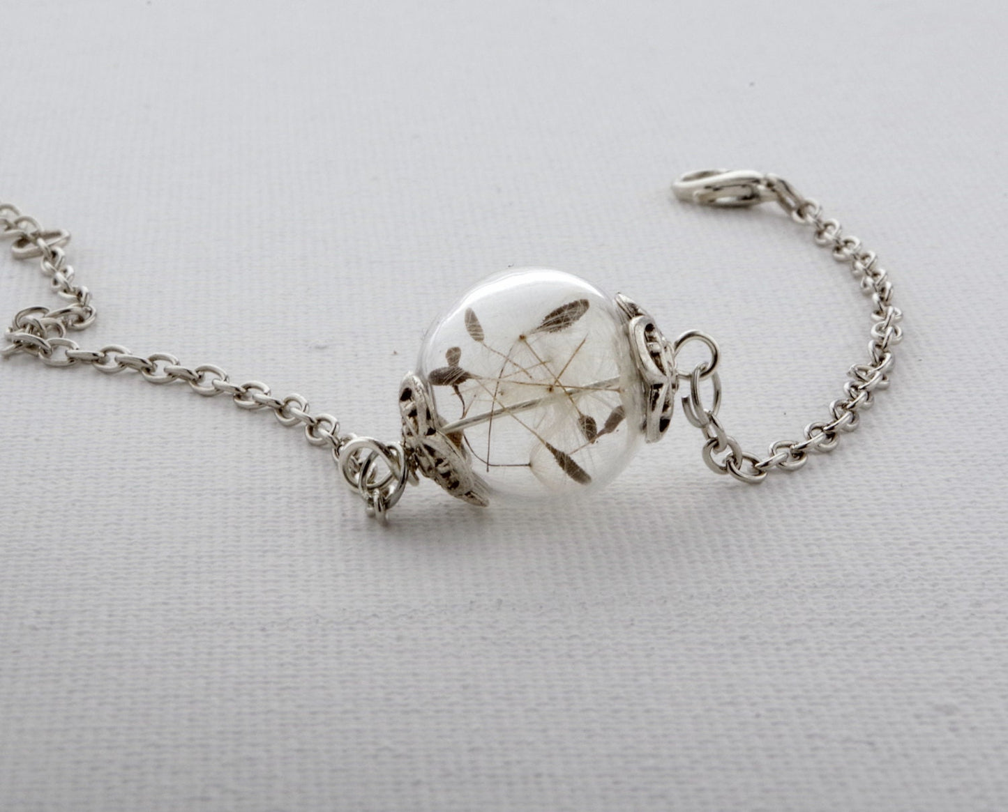 Dandelion Bracelet Real flower bracelet Dandelion jewelry Terrarium Bracelet Mothers day gift mom Real Plant Anniversary gift for her