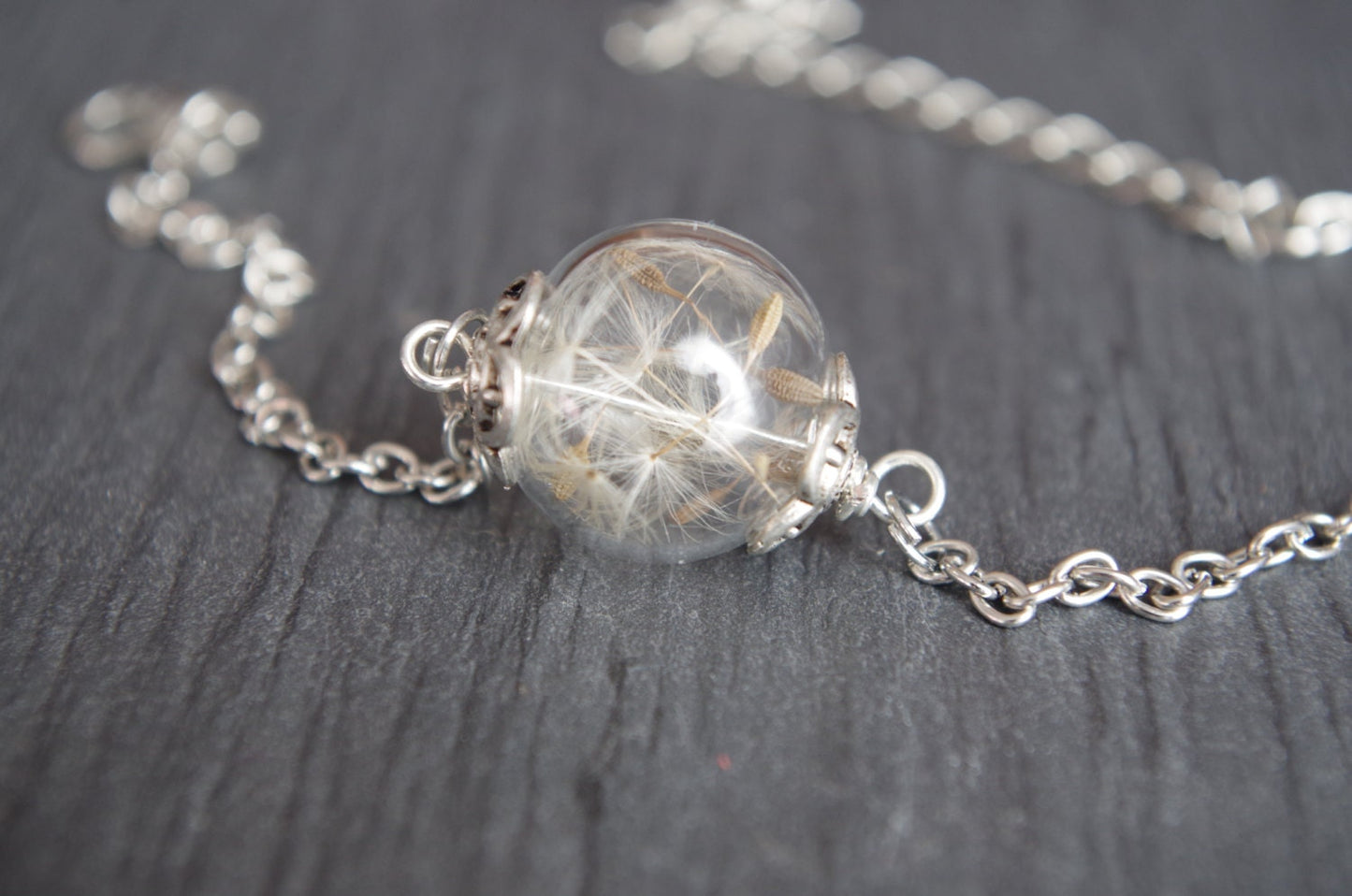 Dandelion Bracelet Real flower bracelet Dandelion jewelry Terrarium Bracelet Mothers day gift mom Real Plant Anniversary gift for her